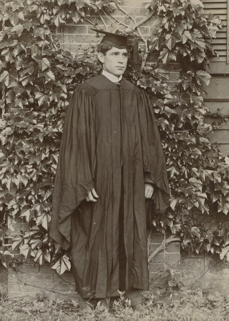 William Jones in cap and gown